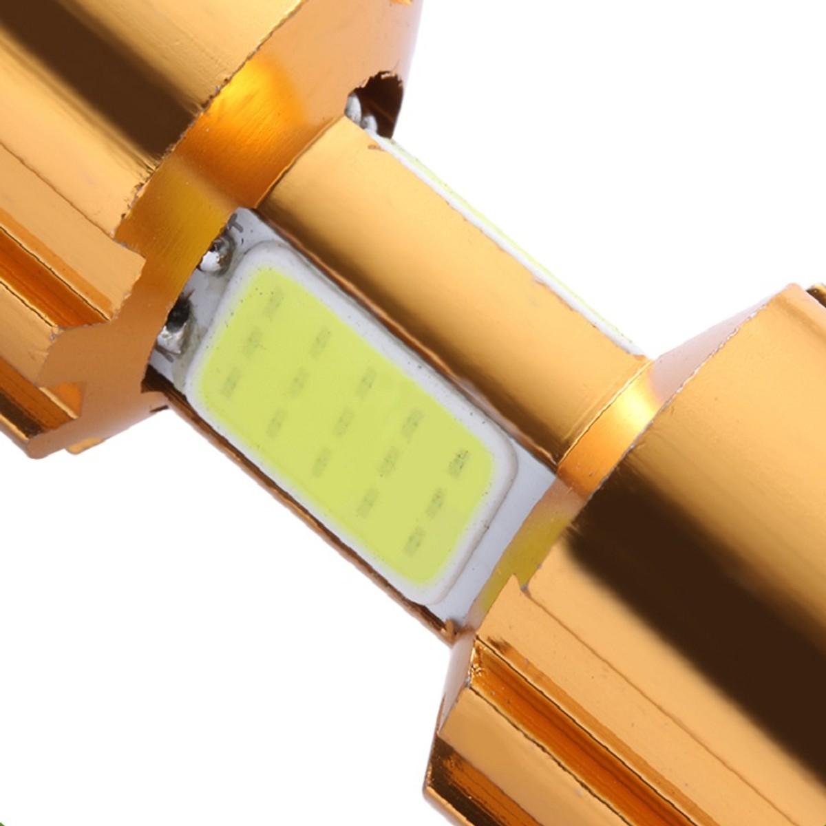 [HCM]Đèn pha led xe máy H4 3 tim vàng siêu sáng