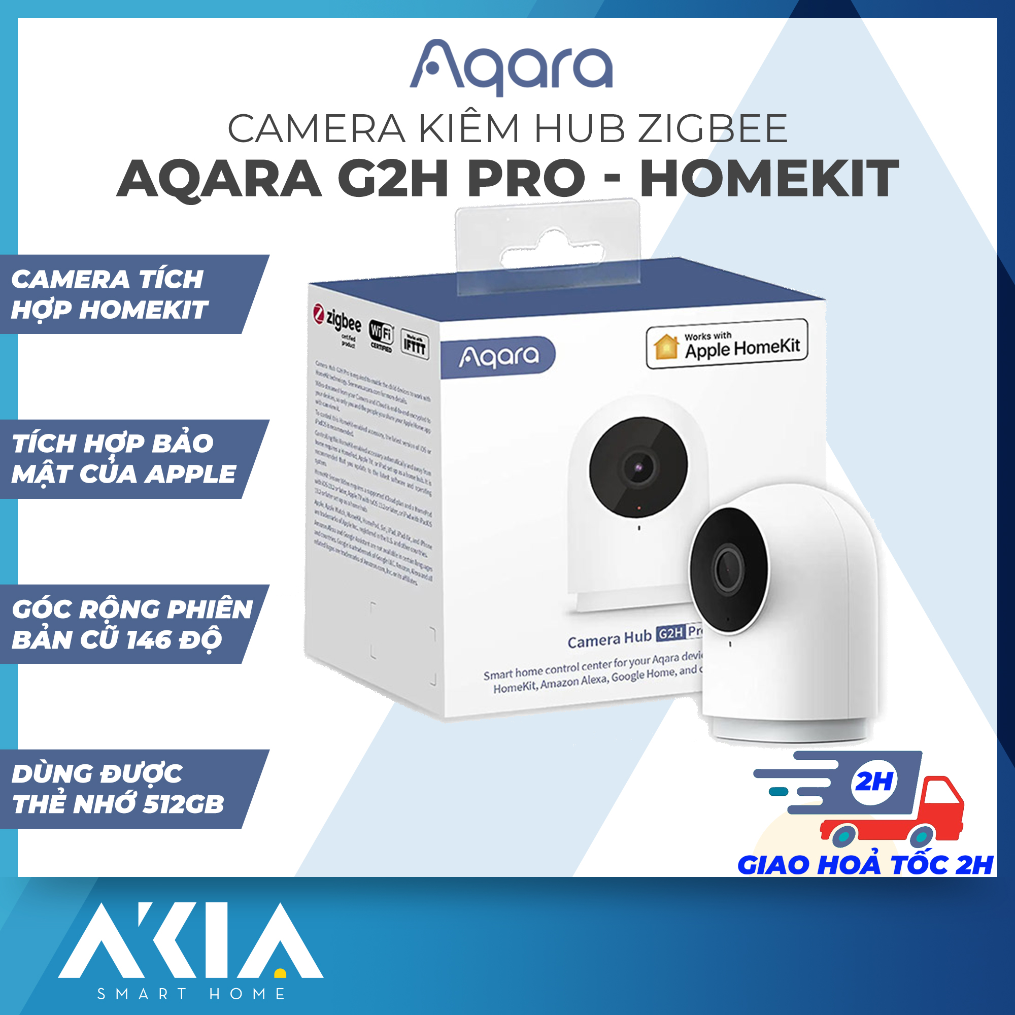 Aqara security camera g2h pro, homekit secure video indoor camera, two-way audio, 1080p hd plug-in indoor cam
