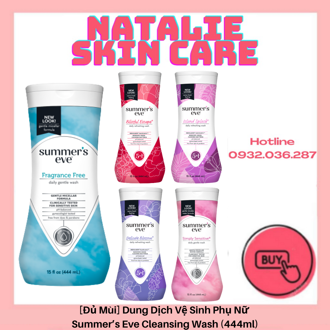 [Đủ Mùi] Dung dịch vệ sinh phụ nữ Summer’s Eve Cleansing Wash