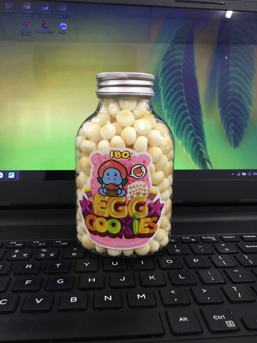 Bánh Trứng MINI I.B.O 4 Vị [ Rau/Sữa/Đào/Pudding ] cho bé 6 tháng +  ( 100gr )