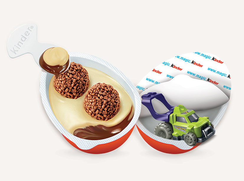 [Kinder Joy] Vỉ 12 Trứng *Xanh* Bánh Xốp Sô Cô La Chấm Sốt Sữa