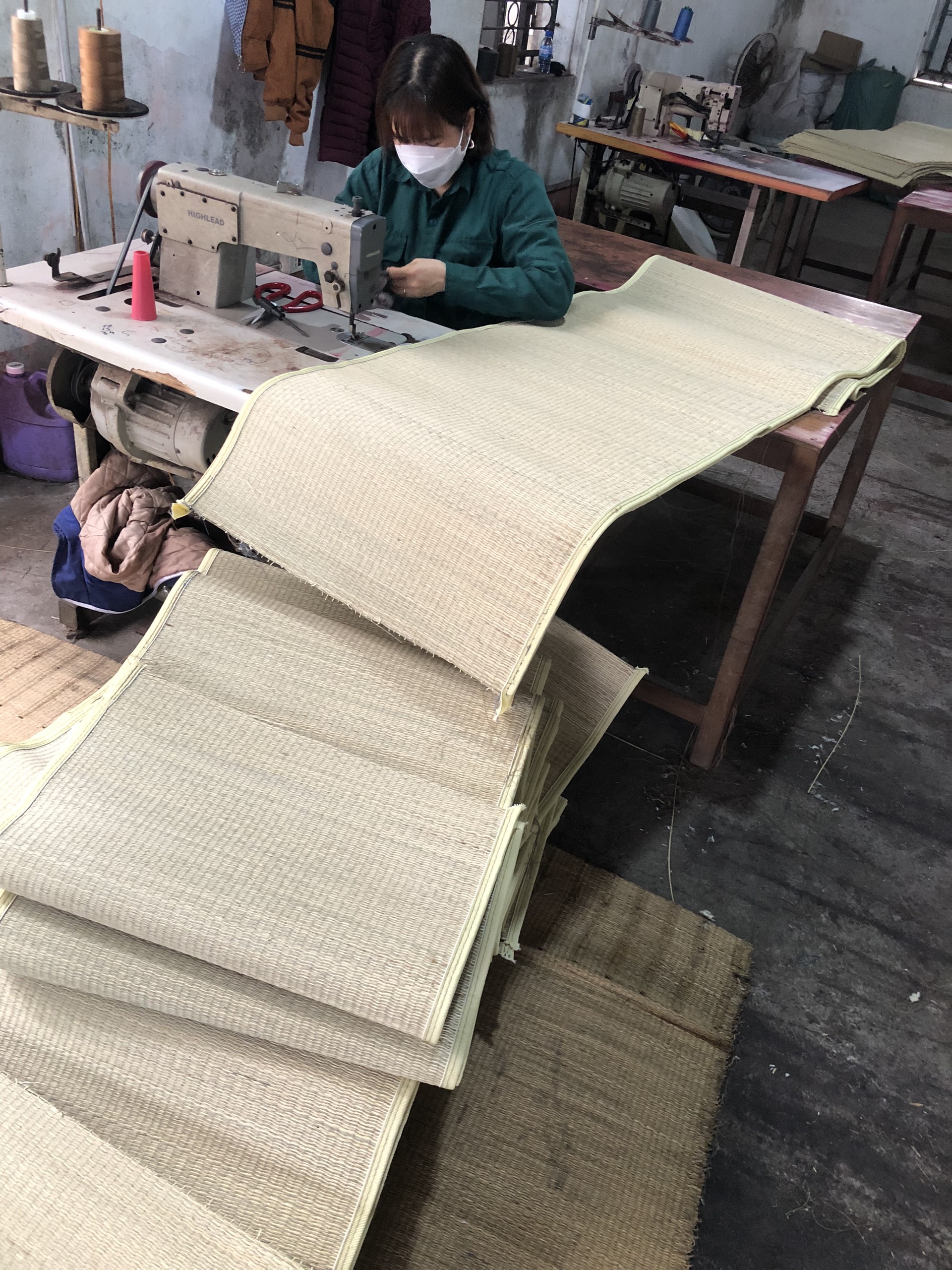 Chiếu Cói Gấp Xuân Hoà Kích Thước 1m6x2m
