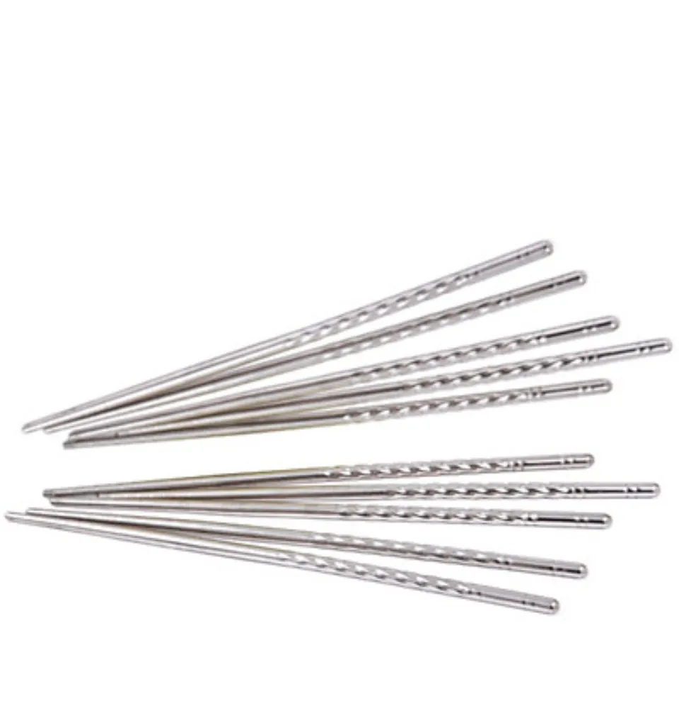 Bộ 5 Đôi Đũa Inox Xoắn Cao Cấp