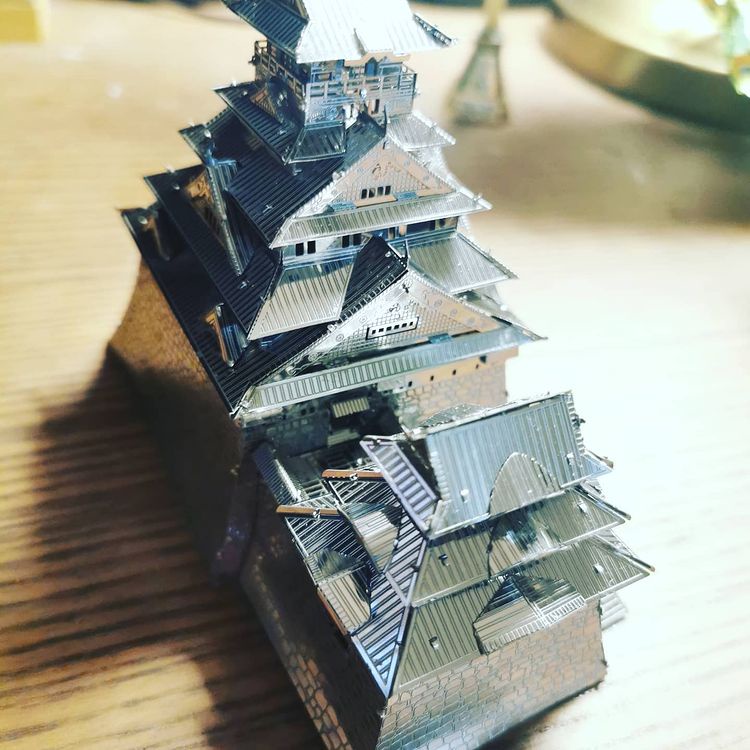 Mô Hình 3D Kim Loại Lâu Đài Osaka (chưa ráp)