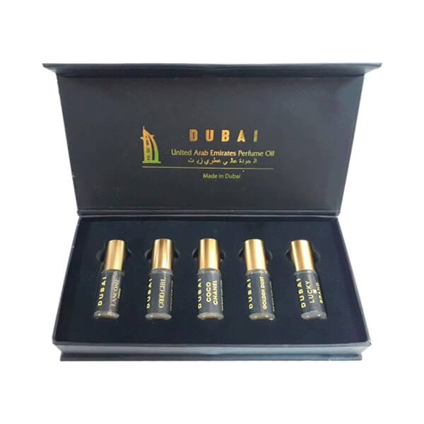 Set tinh dầu nước hoa cao cấp dubai 5 chai 10ml