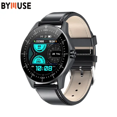 BYMUSE L60 SmartWatch Men Heart Rate Blood Pressure Monitor BT Call Waterproof Fitness Watches VS L15 L19 GT2 Smart Watch