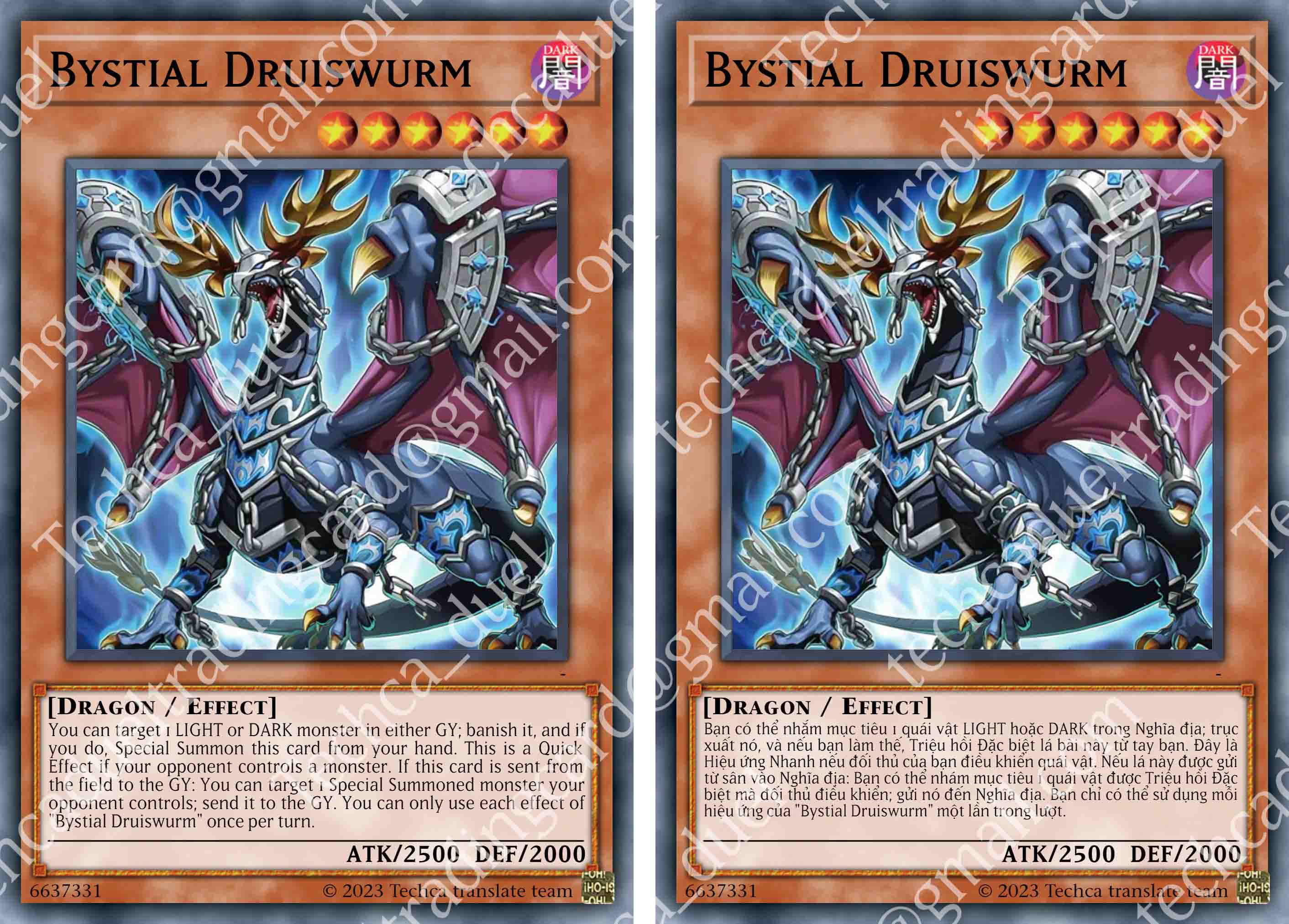 Bài In Tiếng Việt - Bộ bài Yugioh - Custom Deck - Branded Bystial