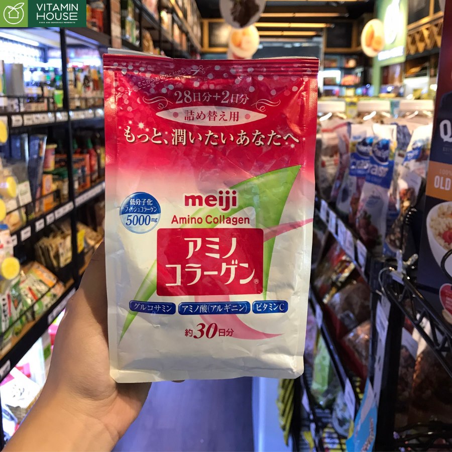 Bột Collagen Meiji Amino Nhật Bản