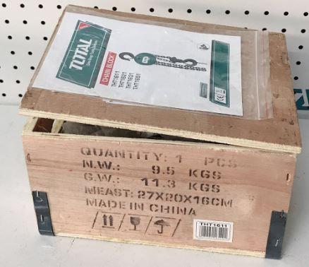 1 tấn Bá lăng (pa lăng) xích Total THT1611
