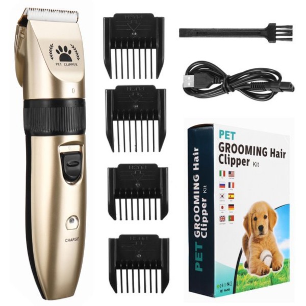 Tông Đơ Cắt Tóc - Tông Đơ Tỉa Lông Pet Grooming Hair Clipper Kit