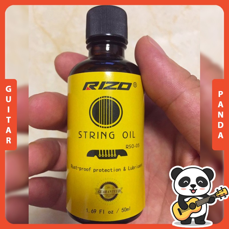 [HCM]Dầu Lau Dây Đàn Guitar Rizo 50ml + [Tặng kèm khăn lau]