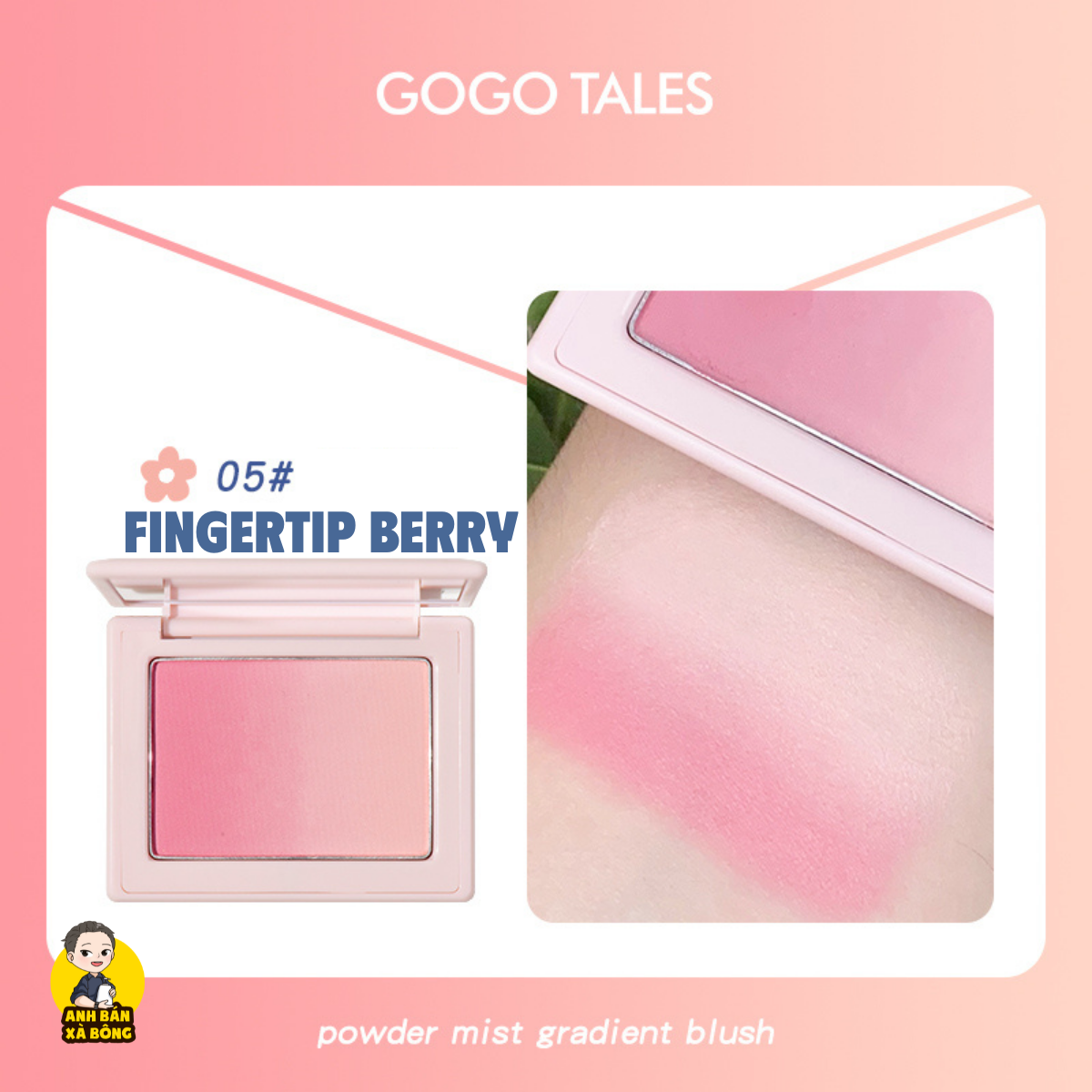 Phấn Má Hồng GOGO TALES Powder Mist Gradient Blush GT425