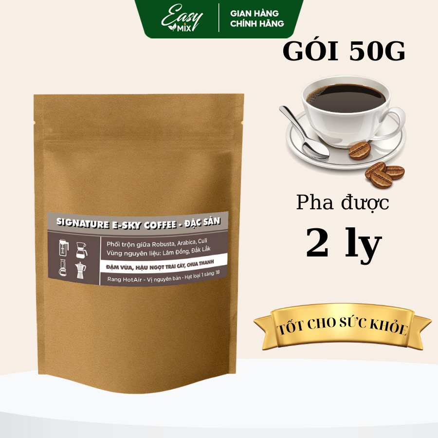 Mẫu Thử Cà Phê Rang Xay Nguyên Chất Cafe Pha Phin 50gr