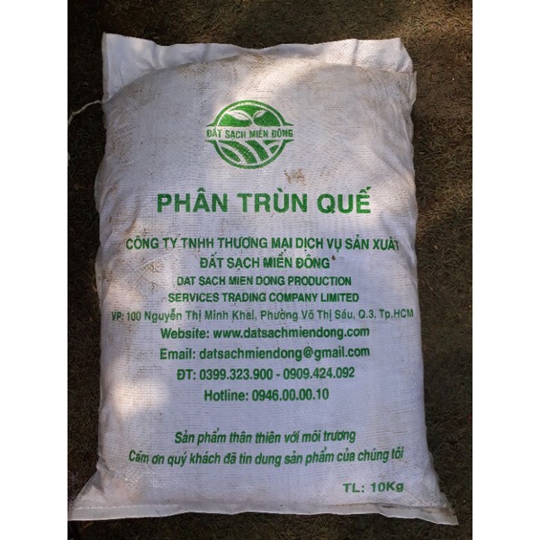 PHÂN TRÙN QUẾ BAO 10kg Lavamix