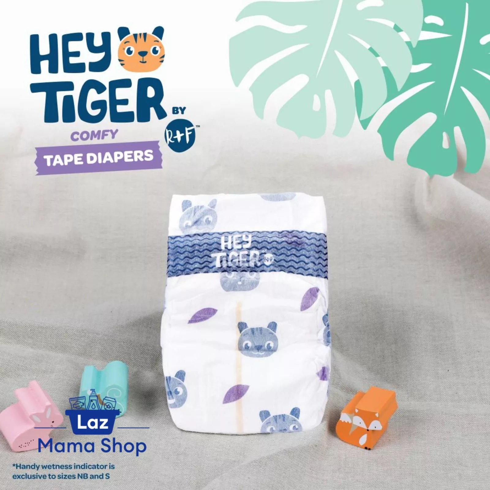Tã Bỉm Dán Hey Tiger Jumbo Size S (4-8kg) - 76 miếng