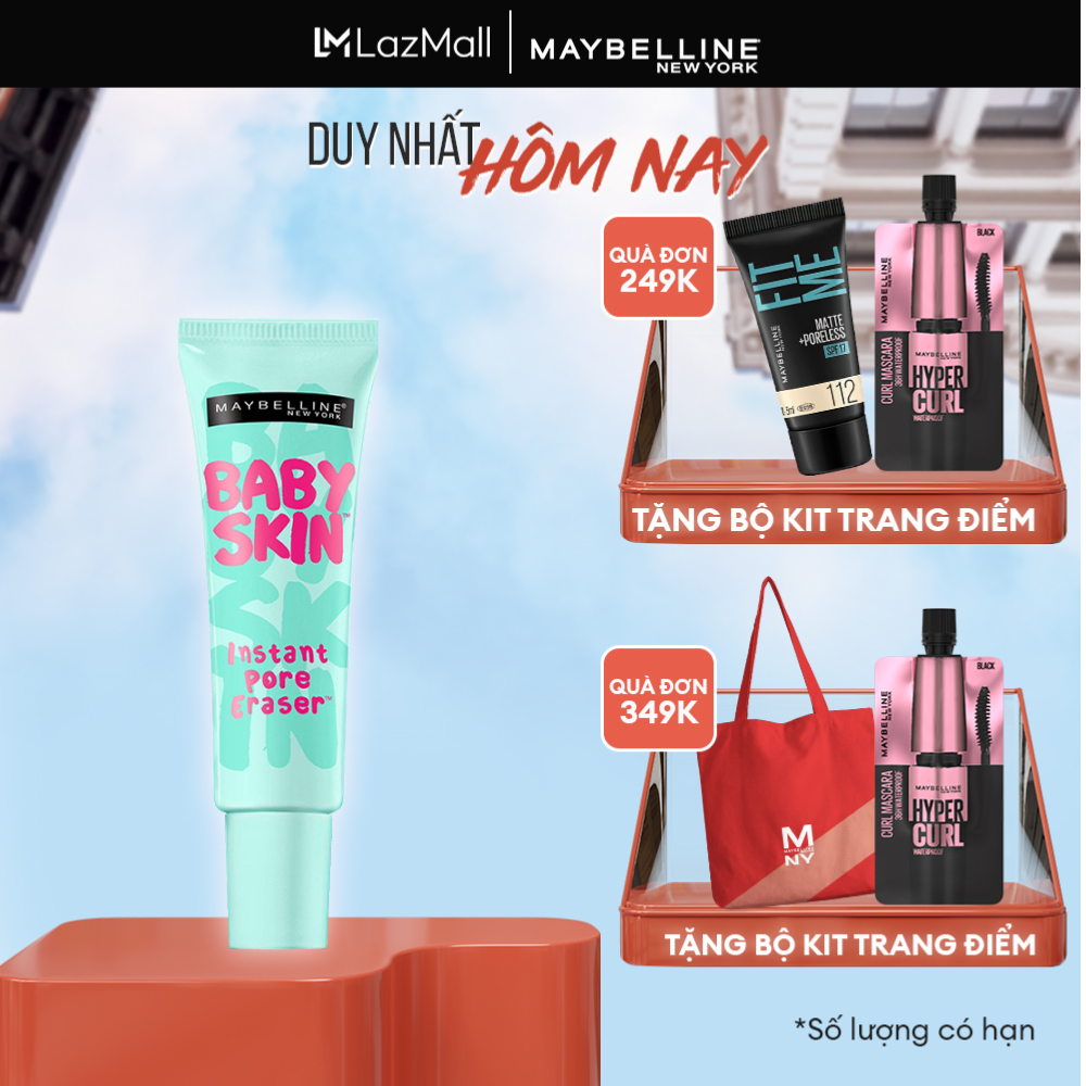 Kem lót mịn da che khuyết điểm Maybelline New York Baby Skin Pore Eraser Primer 22ml