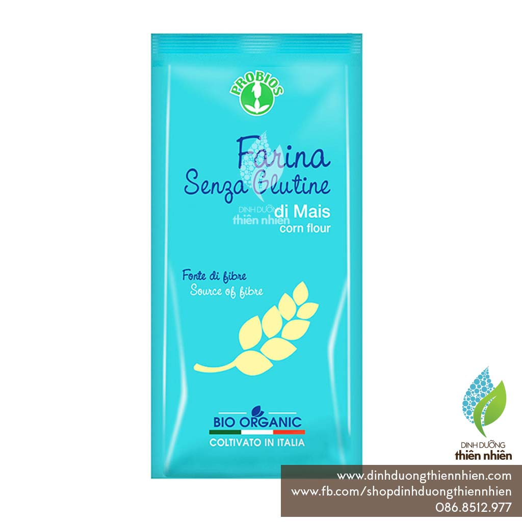 Bột Bắp (Ngô) Hữu Cơ Probios Organic Corn Flour, 375g