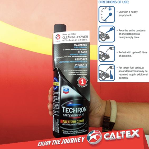 [HCM]Dung dịch làm sạch động cơ xe máy Caltex Techron Concentrate Plus 75ml