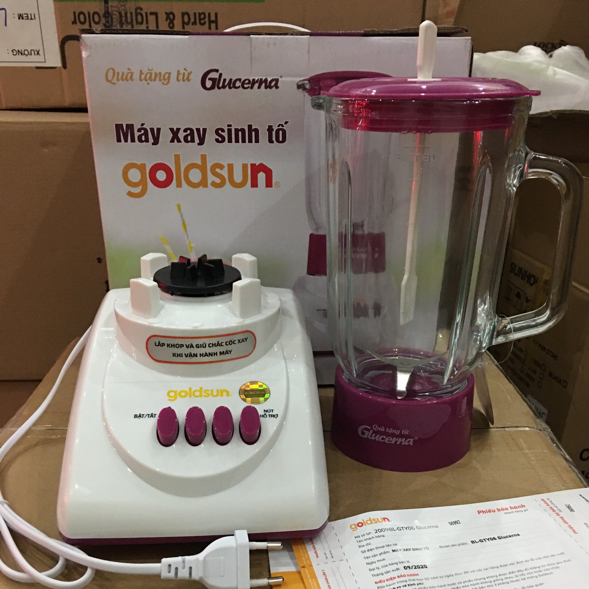 👍🧸 MÁY XAY SINH TỐ GOLDSUN 🎁 Quà tặng từ sữa Glucerna 👍👍