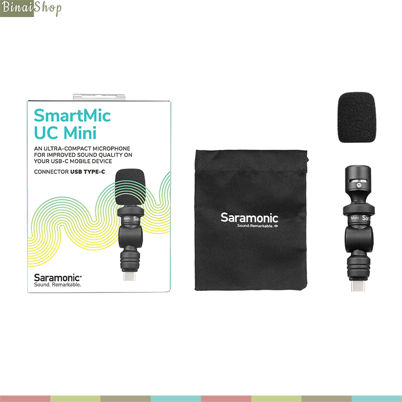Saramonic Smartmic UC Mini - Micro Cho Điện Thoại Android, Chuẩn Cắm USB Type-C