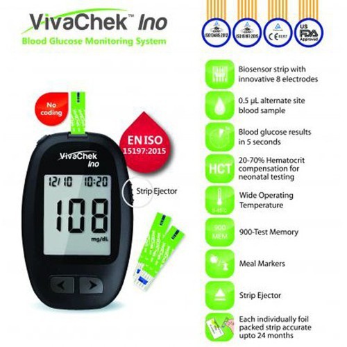 [HCM]Que thử đường huyết VivaCheck 50 que