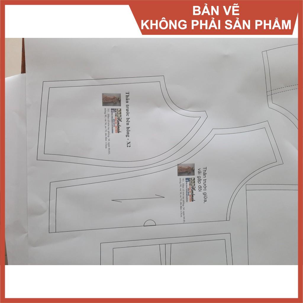 Rập giấy mã 783 - rập đầm tay phồng (Bản vẽ) (BẢN VẼ)