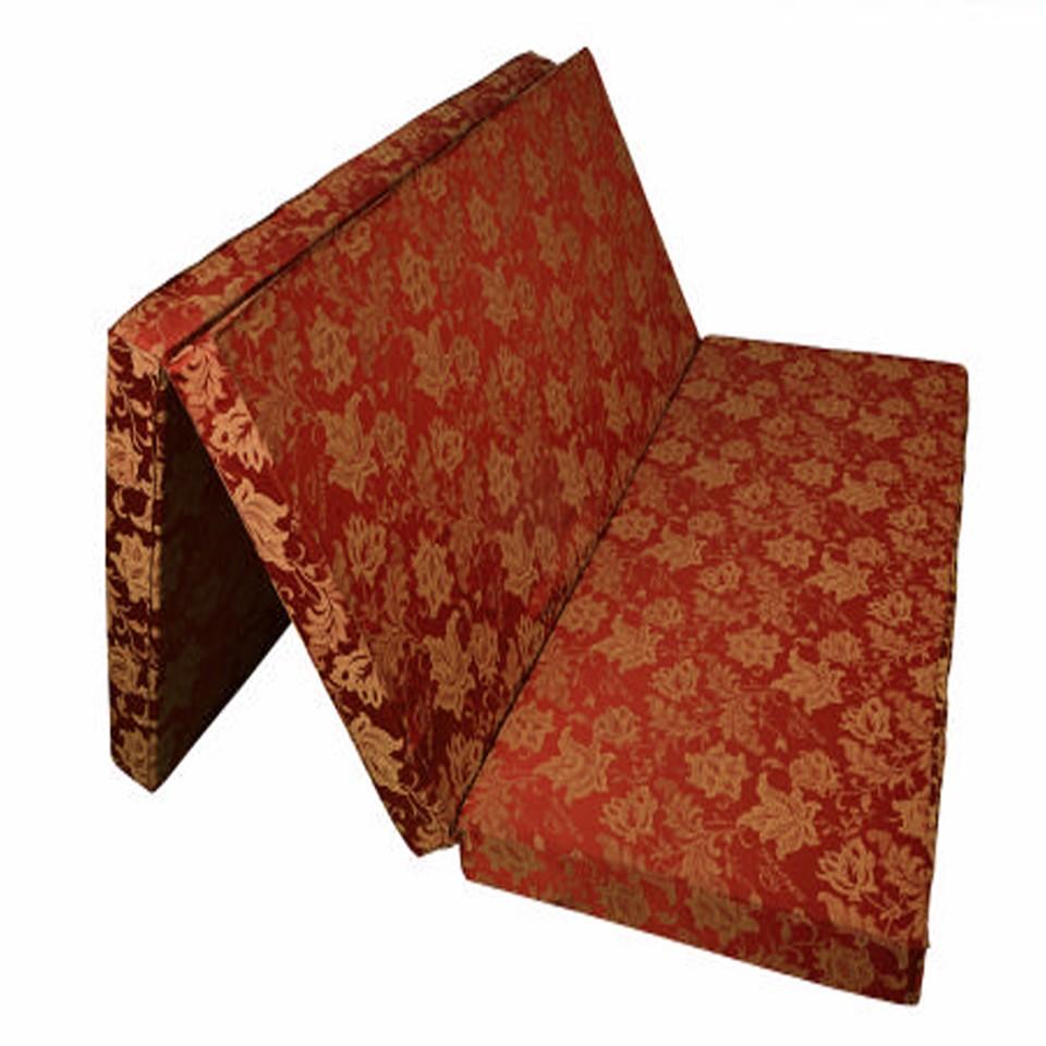 Nệm PE Hàn Quốc Áo Gấm Valize Gấp 3 120X195x3cm
