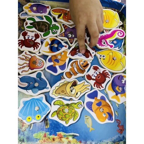 Bộ câu cá gỗ 34 chi tiết cho bé vui chơi