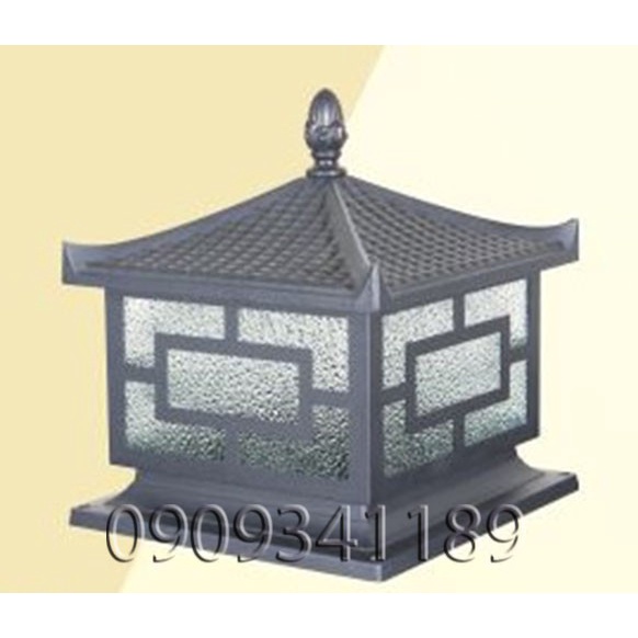 [RẺ VÔ ĐỊCH]Đèn trụ cổng NHÔM đúc CHÂN ĐẾ 250