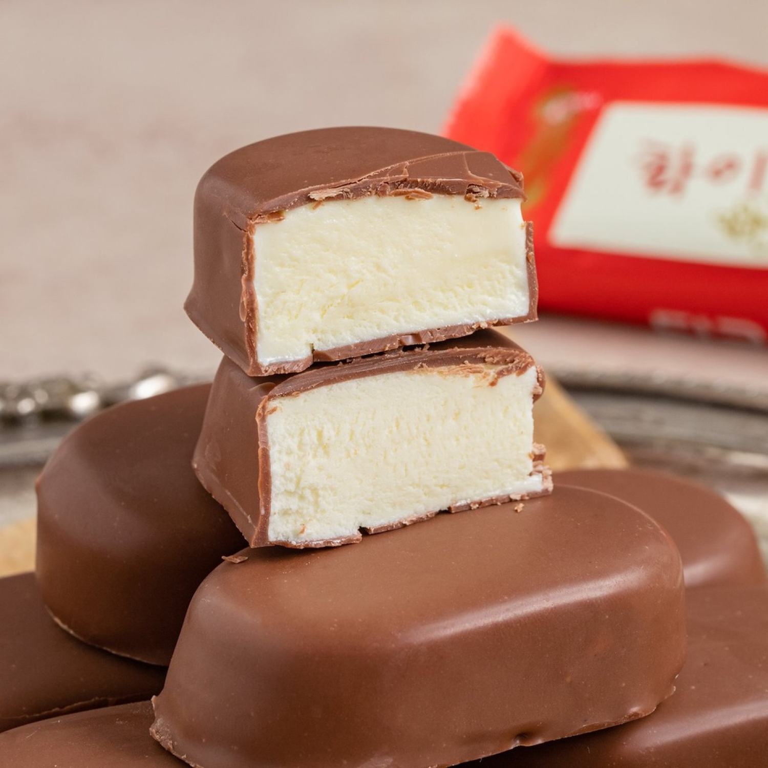 Kem viên socola sữa Tico Lotte Hàn( hộp 15 viên)