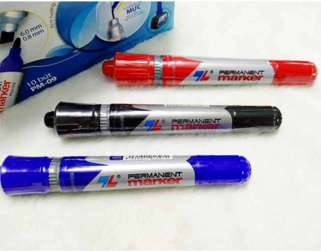 Combo 2 Bút Lông Dầu Thiên Long PM09 - Chính Hãng