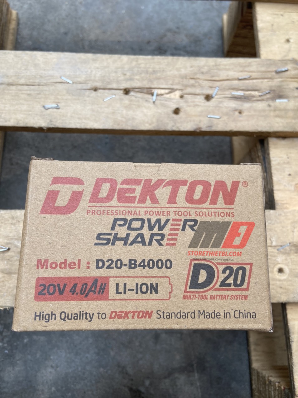 Pin 21V 2AH chân pin Dewalt cho các máy D20 Dekton