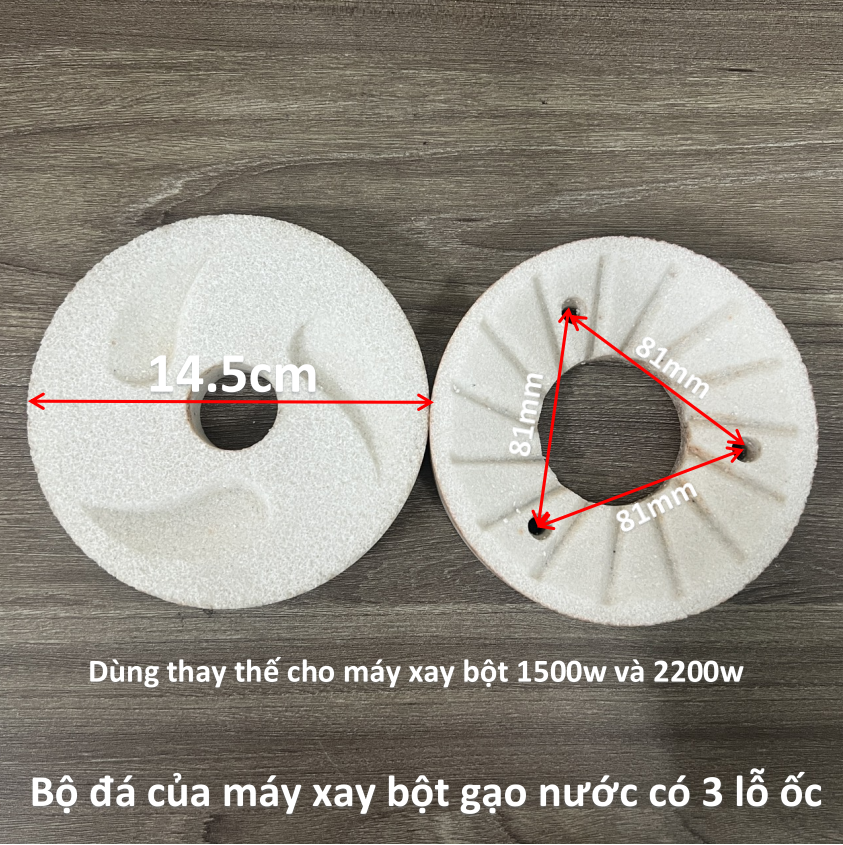 Bộ đá máy xay bột gạo nước