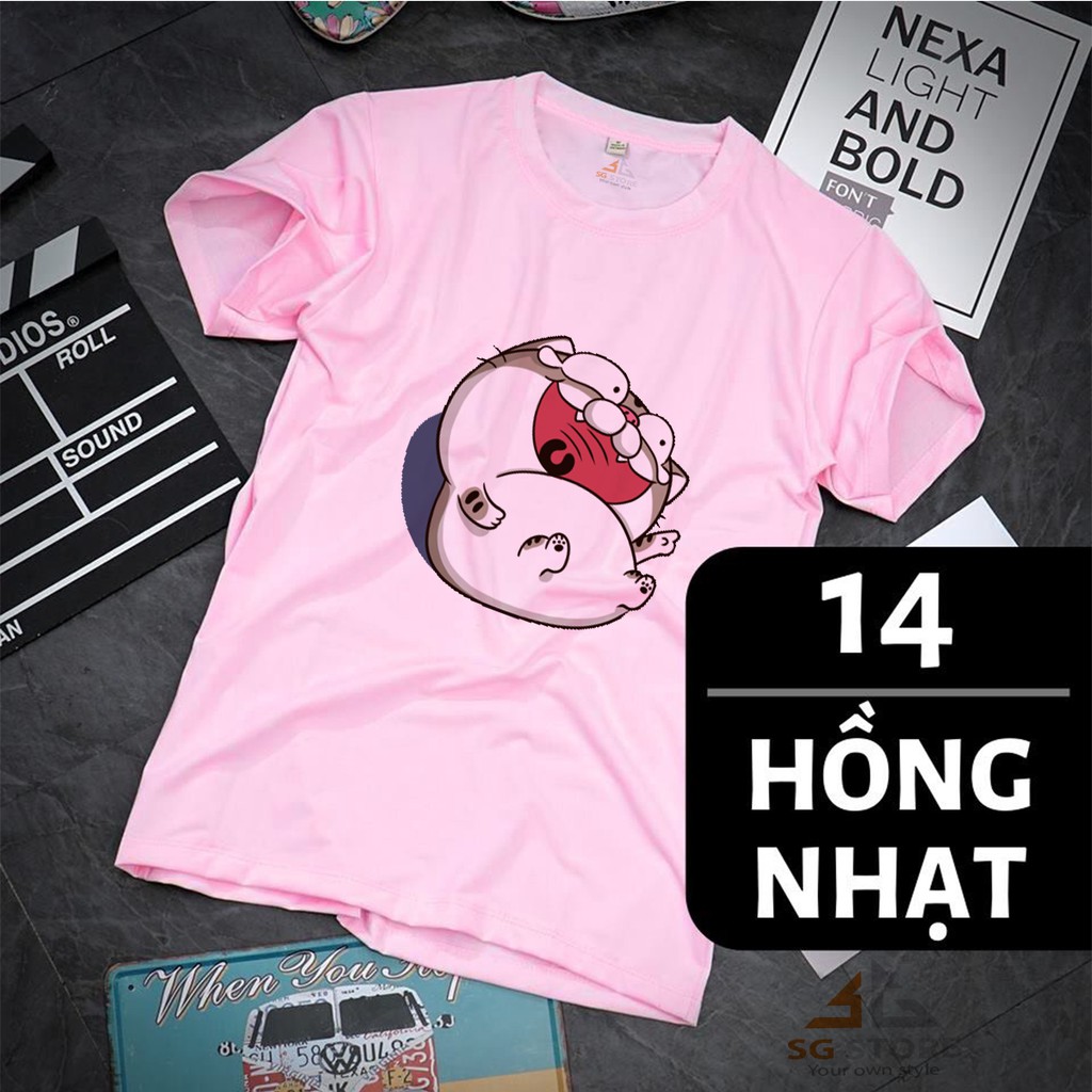 Mèo ami bụng bự nhiều mẫu màu hồng