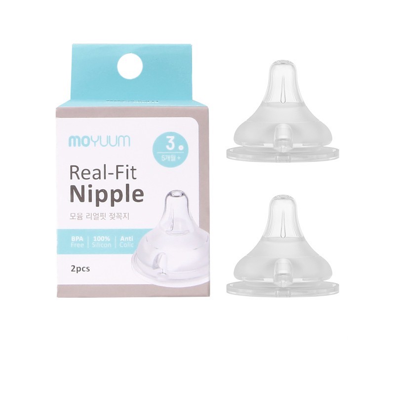 Núm thay thế bình sữa moyuum Hàn quốc số 2-3