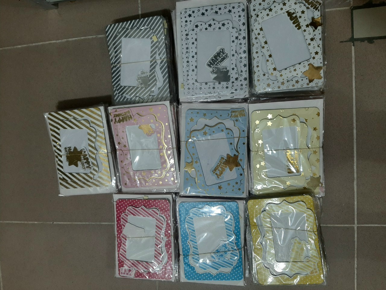 Set 2 Khung ảnh để bàn trang trí sinh nhật, đầy tháng