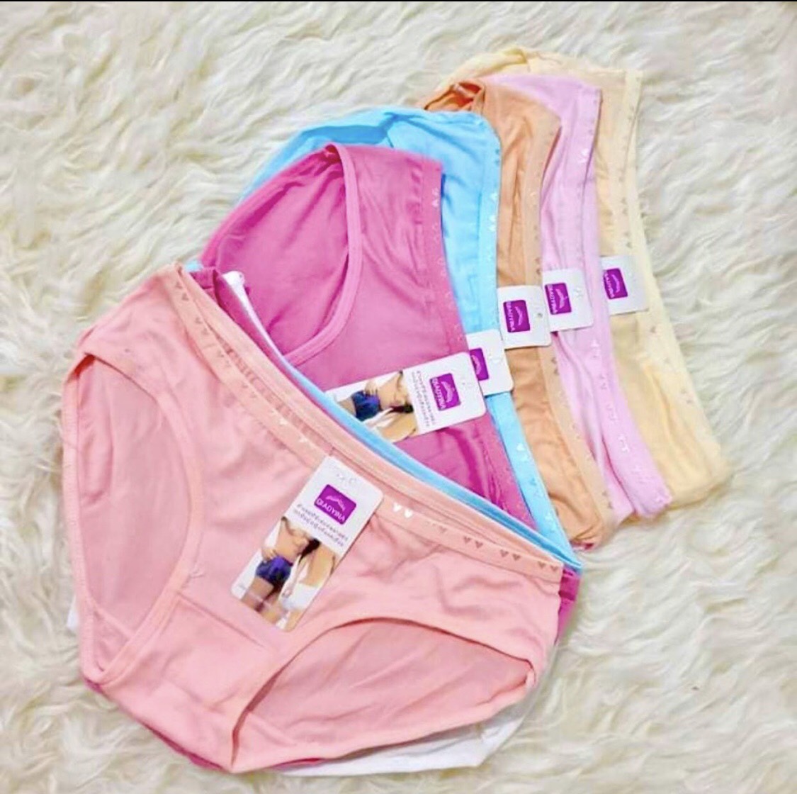 Combo 10 Quần Lót Nữ Cotton Thái Lan Cho Người 40-60kg, Quần Lót Siêu Mềm Mịn, Thông Thoáng Ôm Trọn Vòng 3