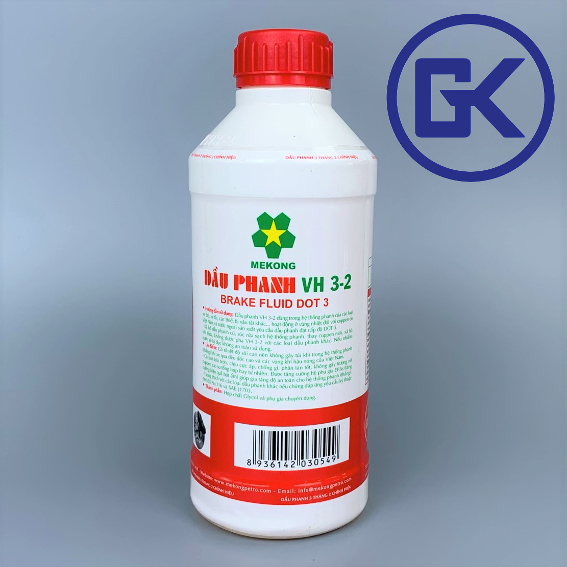 Dầu Phanh - Dầu Thắng Ô Tô - Xe Máy DOT 3 VHDP (DOT 3 VH 3-2 MEKONG) 1kg