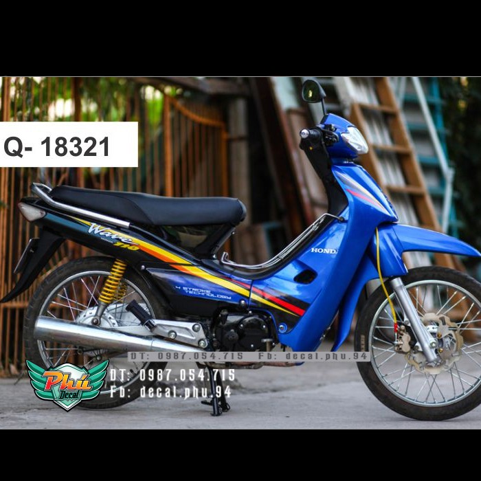 Tem rời Wave nhỏ xanh đen P