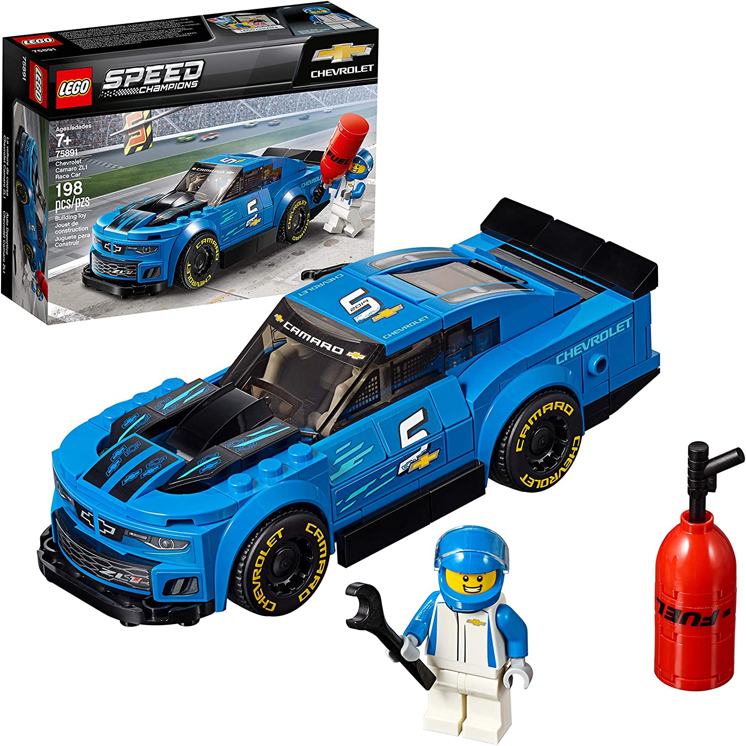 Đồ chơi Lego Speed Champions 75891 Siêu xe đua Chevrolet Camaro ZL1 Race  Car Building Kit (198 mẫu) 