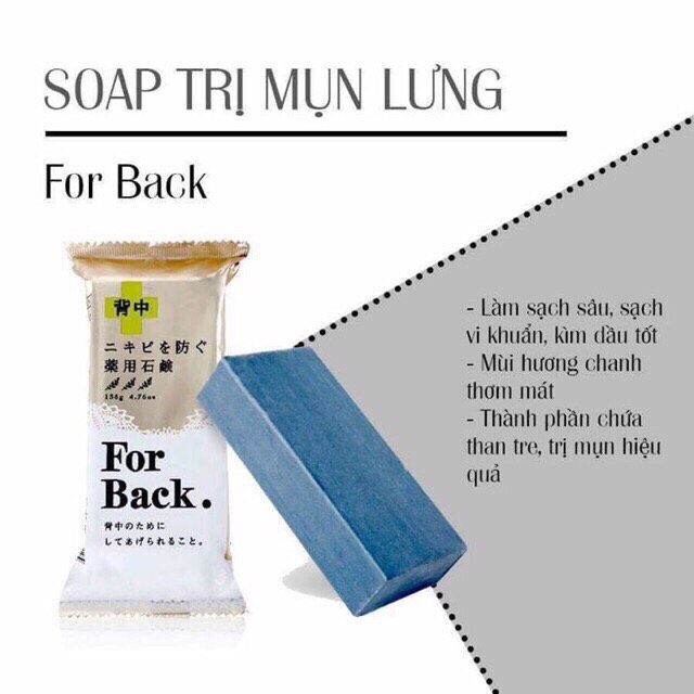 Xà phòng giảm mụn lưng Pelican For Back 135g