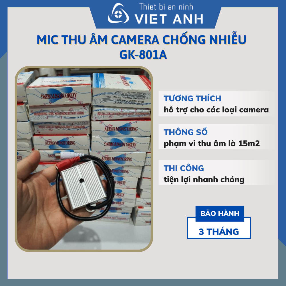 Mic thu âm camera chống nhiễu GK-801A