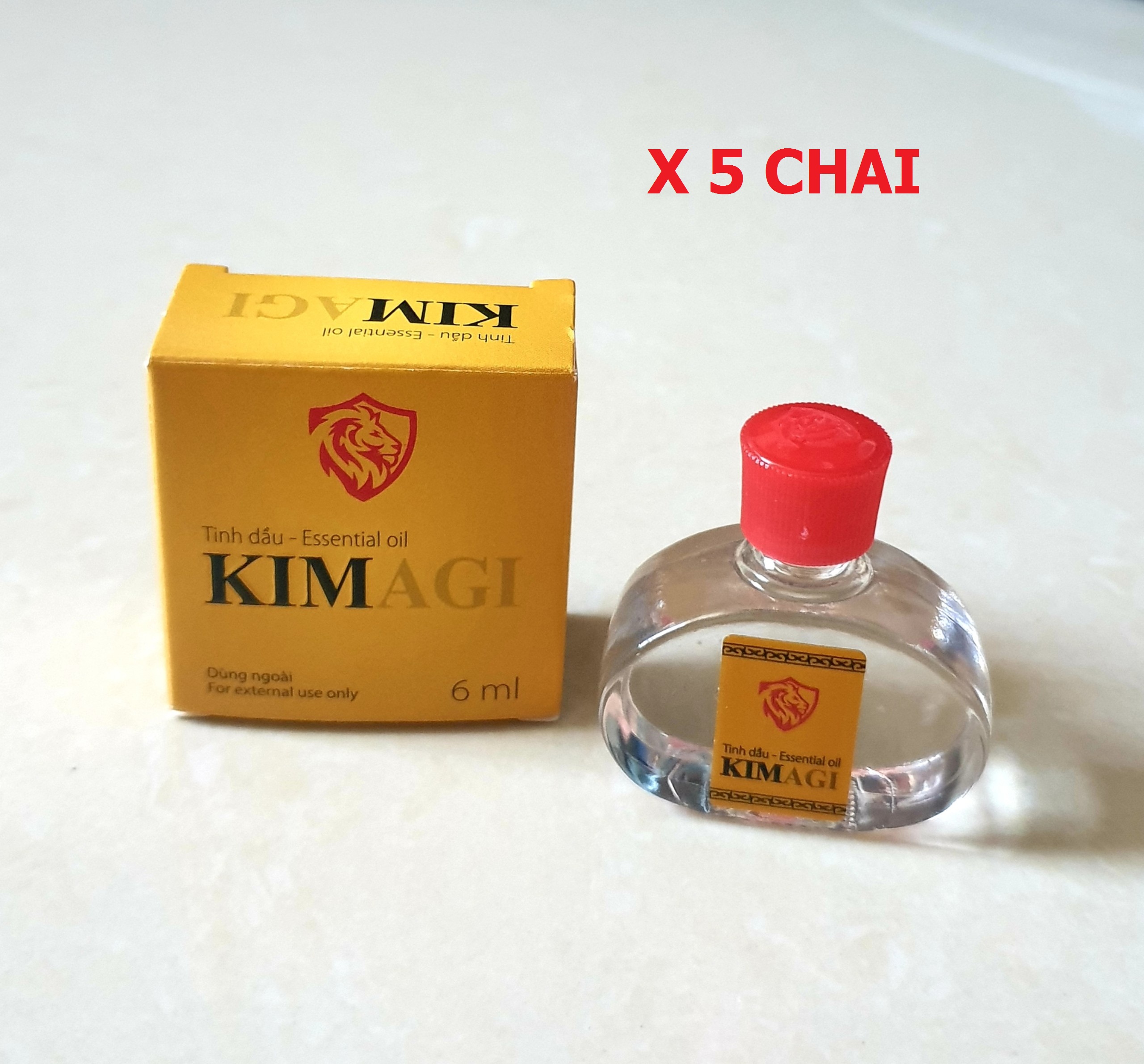 TINH DẦU KIM AGI TRẮNG (COMBO 5 CHAI)