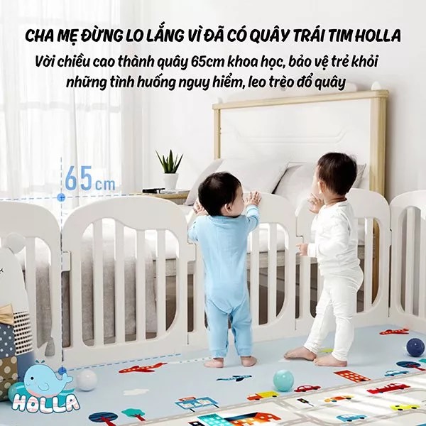 Bộ quây bóng trái tim Holla
