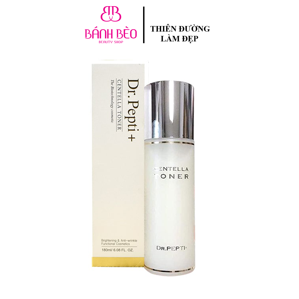 Nước hoa hồng Centella Toner Dr.Pepti+ 180ml Hàn Quốc
