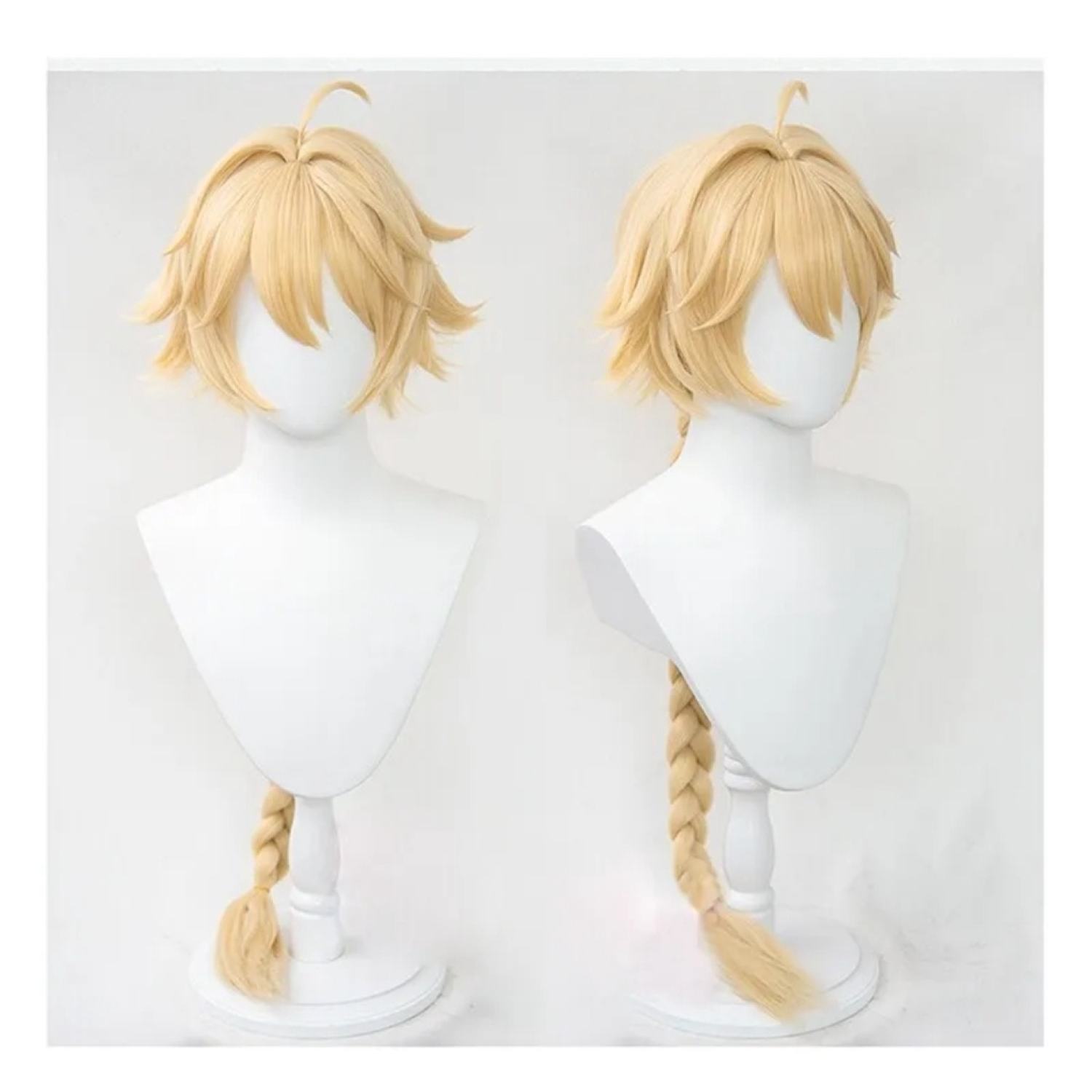 [Sẵn] Wig/tóc giả Lumine và Aether Traveller - Genshin Impact màu vàng [Miu Cosplay]