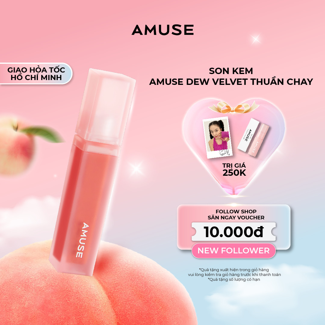 Son Kem AMUSE Dew Velvet Thuần Chay