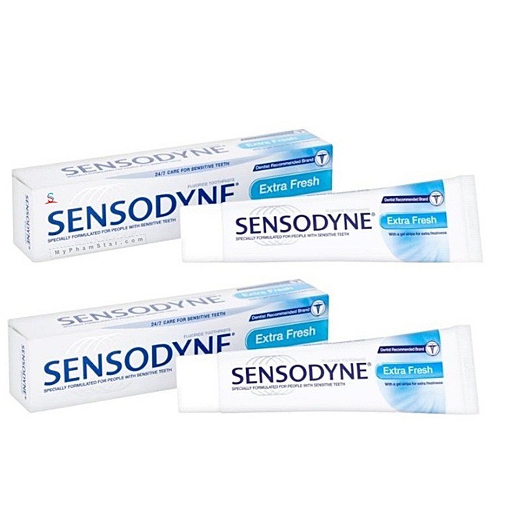 Combo 2 tuýp kem đánh răng Sensodyne chống ê buốt Thái Lan 100g