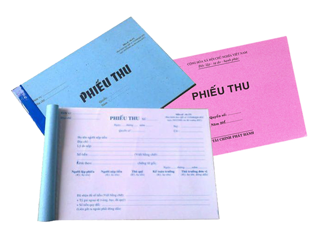 PHIẾU THU 3 LIÊN 13X19 30  BỘ (H)