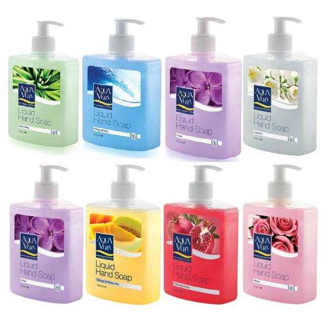 Combo 5 chai nước rửa tay aqua Vera các loại 500ml/1 chai